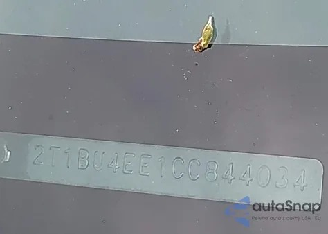 2012 Toyota Corolla S из США, поврежденный, VIN 2T1BU4EE1CC844034